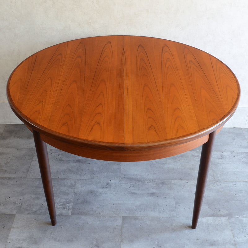 G-PLAN ジープラン　エクステンション ラウンドテーブル83(天板剥離再塗装）