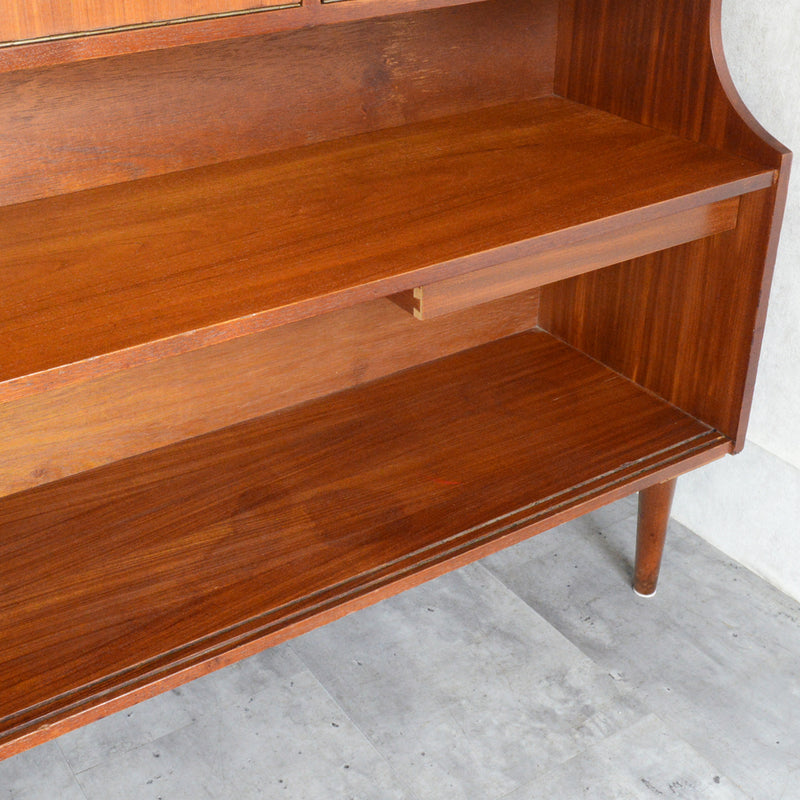 ミッドセンチュリー ヴィンテージ ハイサイドボード/カップボード 09（天板剥離再塗装済）