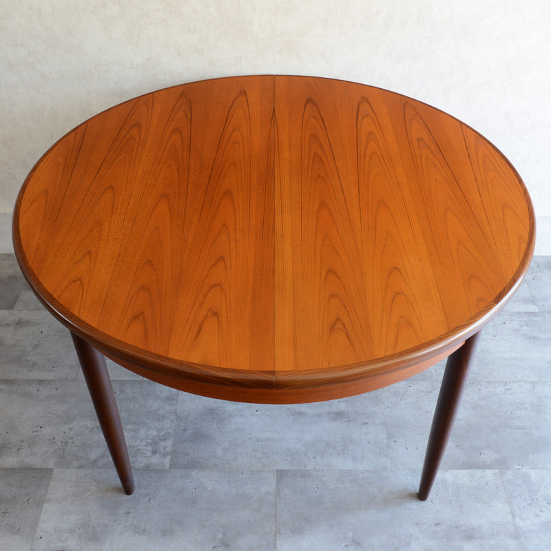 G-PLAN ジープラン　エクステンション ラウンドテーブル83(天板剥離再塗装）