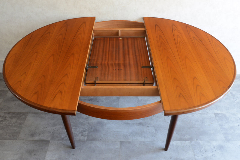 G-PLAN ジープラン　エクステンション ラウンドテーブル83(天板剥離再塗装）