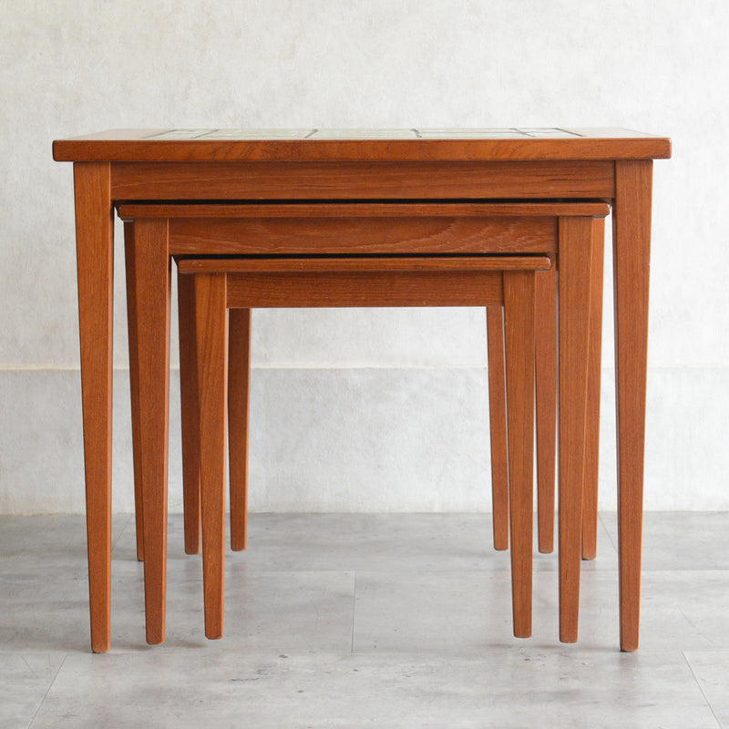 デンマーク タイルトップ ネストテーブル 8-53