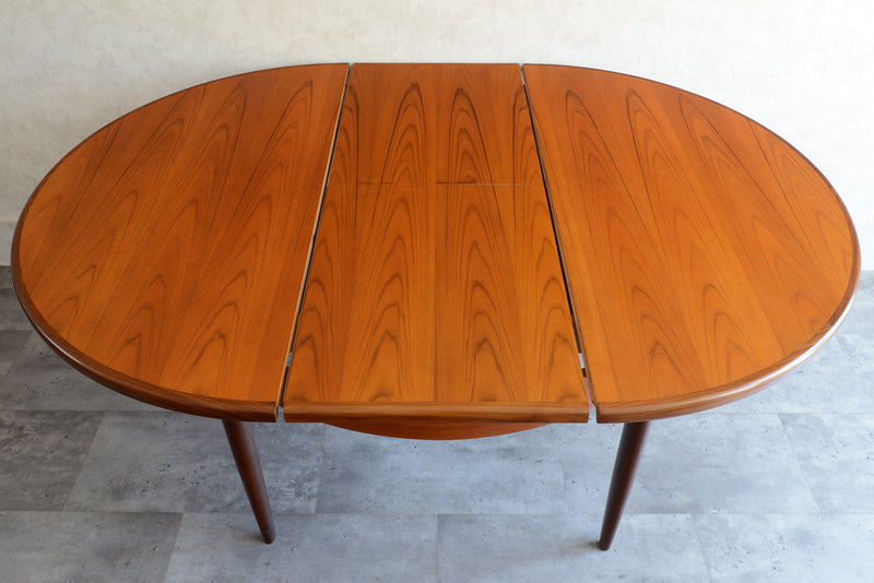 G-PLAN ジープラン　エクステンション ラウンドテーブル83(天板剥離再塗装）