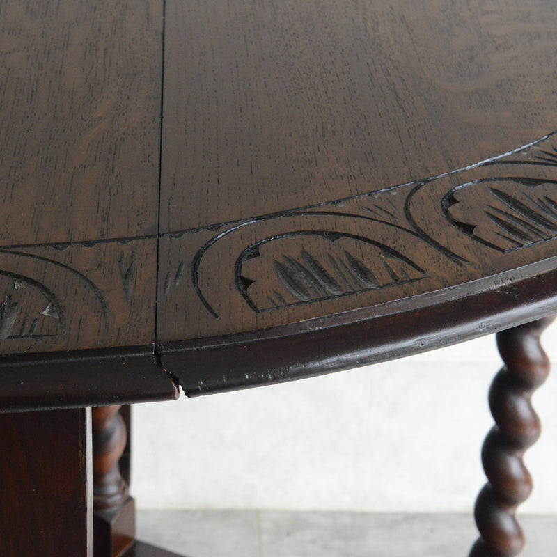 イギリス クラシック ゲートレッグダイニングテーブル 107