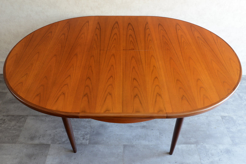 G-PLAN ジープラン　エクステンション ラウンドテーブル83(天板剥離再塗装）