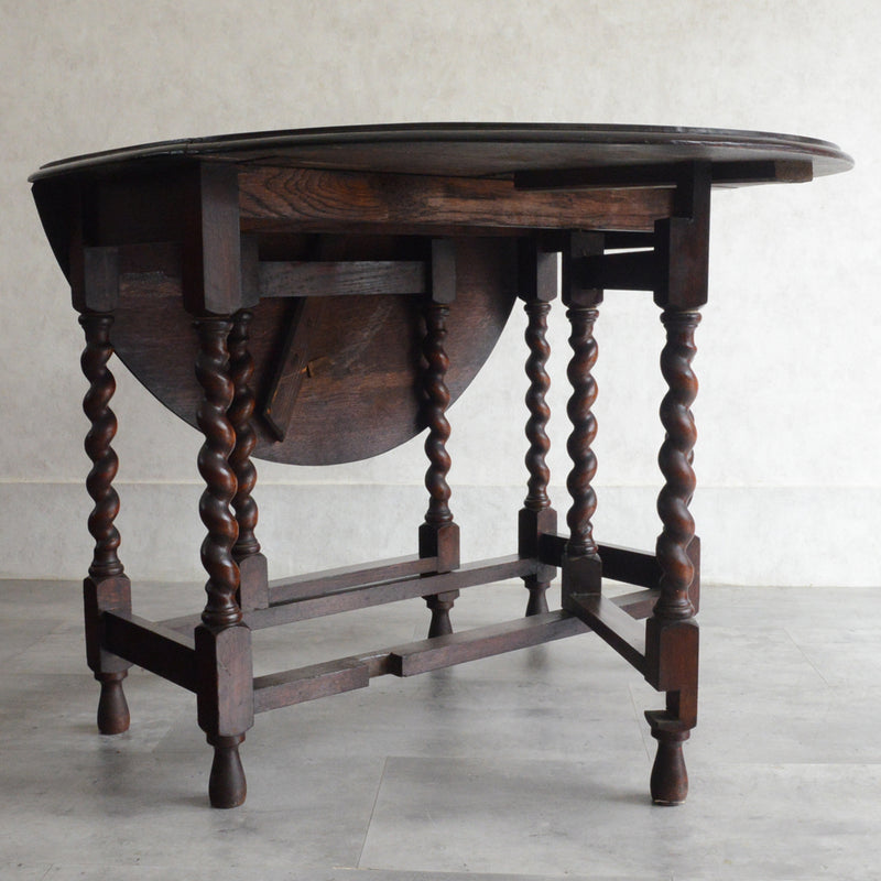 イギリス クラシック ゲートレッグダイニングテーブル 107