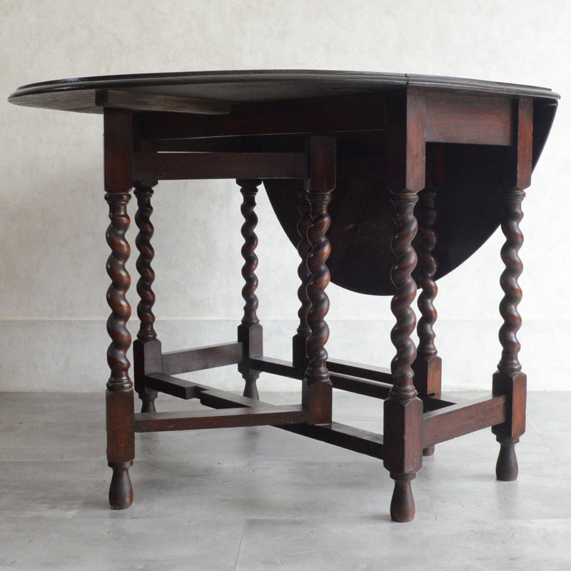 イギリス クラシック ゲートレッグダイニングテーブル 107