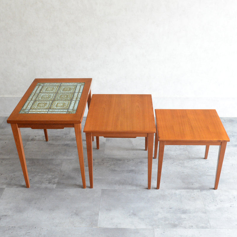 デンマーク タイルトップ ネストテーブル 8-53