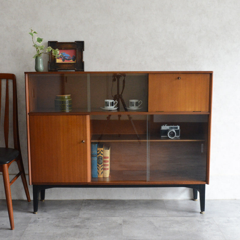 Nathan ネイサン ガラスキャビネット/カップボード 54（天板剥離再塗装済）