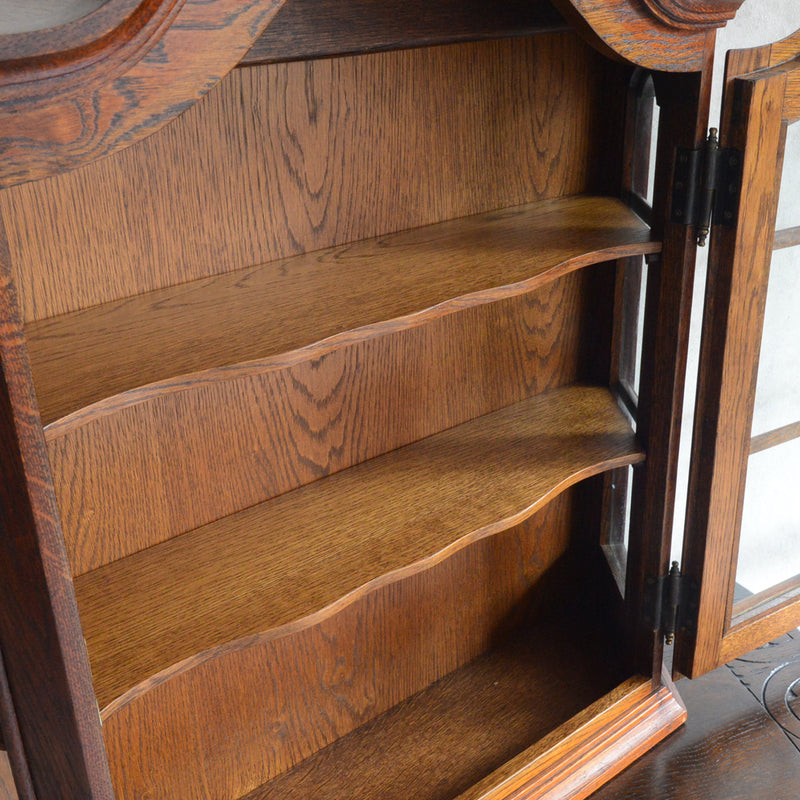 オランダヴィンテージ ウォールガラスキャビネット２(鍵付き）