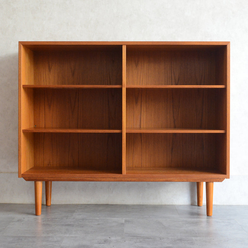 デンマークヴィンテージ　チーク オープンシェルフ 本棚 6-76
