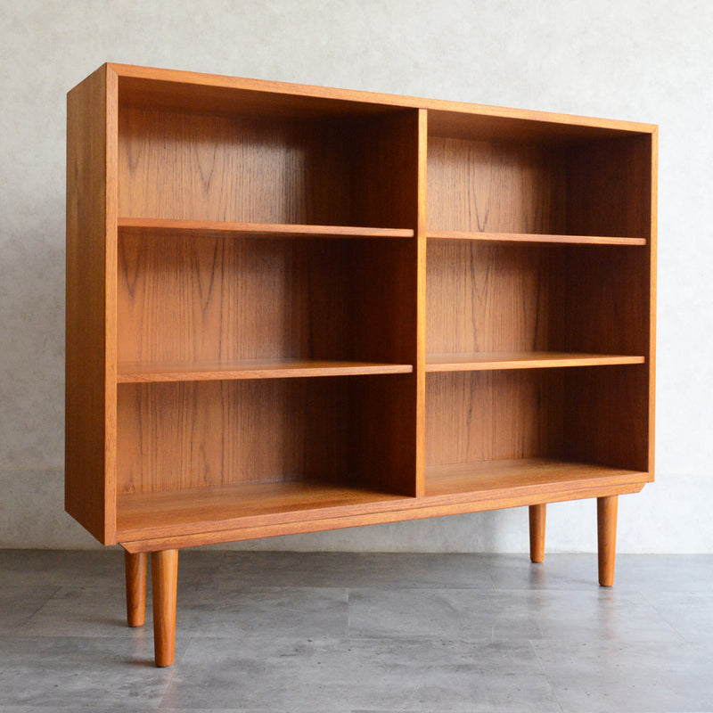 デンマークヴィンテージ　チーク オープンシェルフ 本棚 6-76