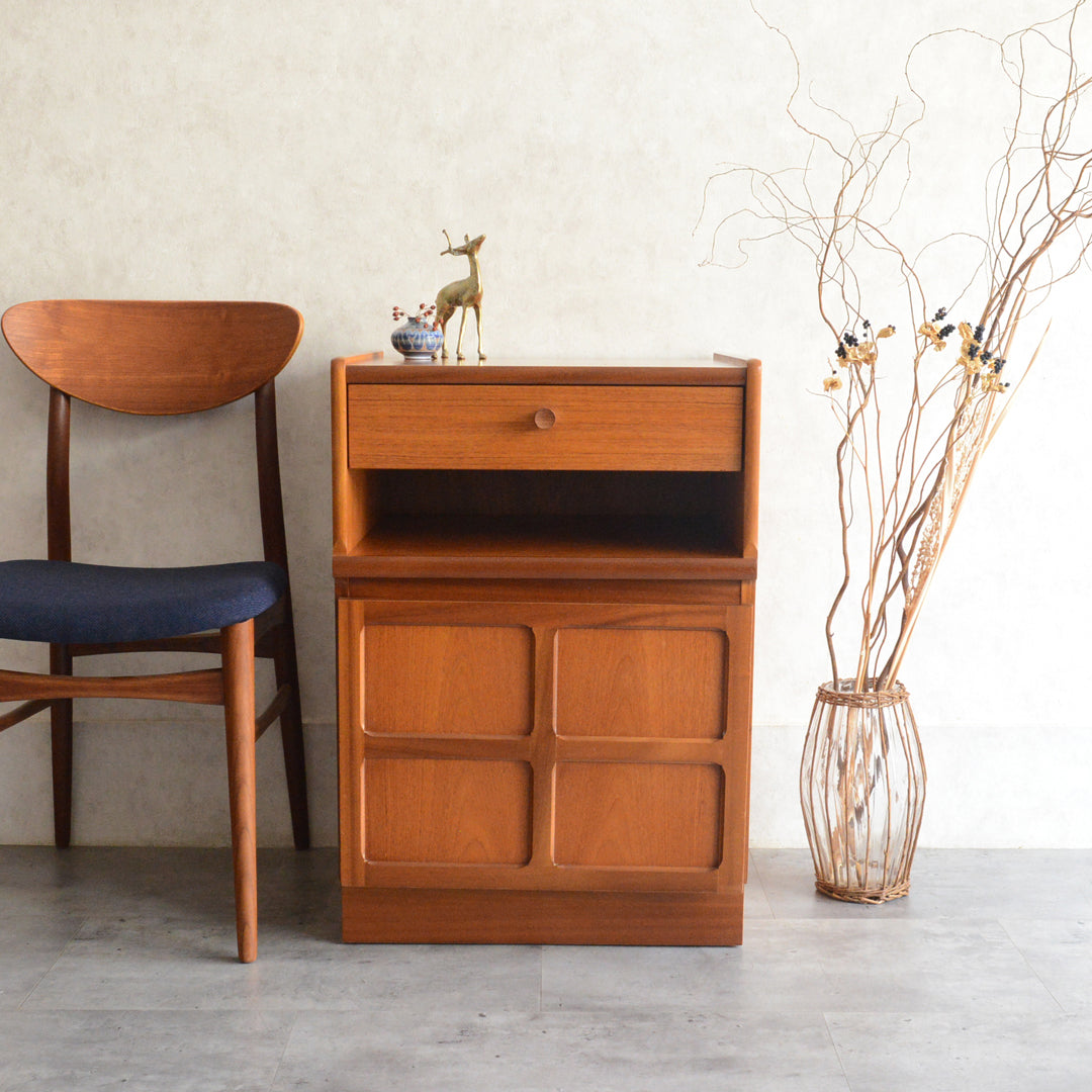 Nathan ネイサン 抽斗付 コンパクトキャビネット/レコードキャビネット95 (天板隔離再塗装済）