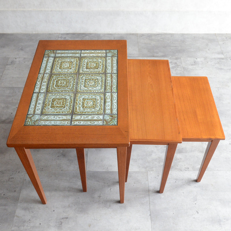 デンマーク タイルトップ ネストテーブル 8-53