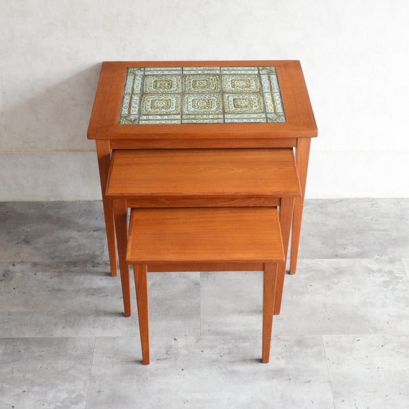 デンマーク タイルトップ ネストテーブル 8-53