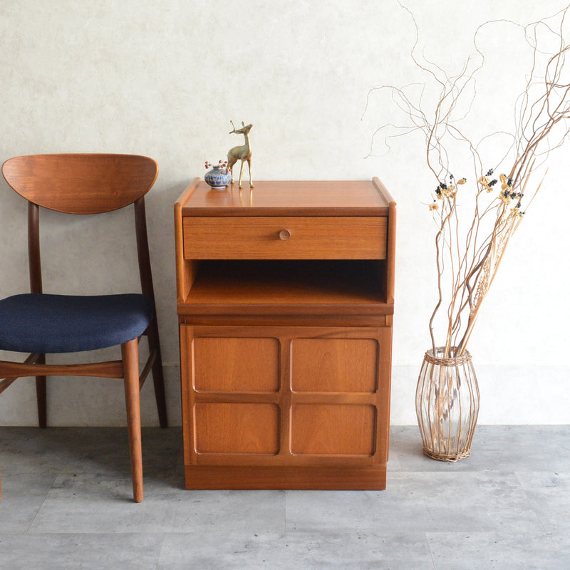 Nathan ネイサン 抽斗付 コンパクトキャビネット/レコードキャビネット95 (天板隔離再塗装済）