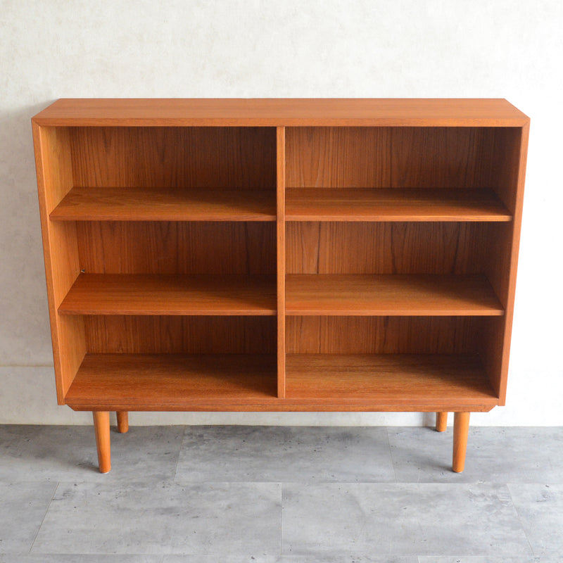 デンマークヴィンテージ　チーク オープンシェルフ 本棚 6-76