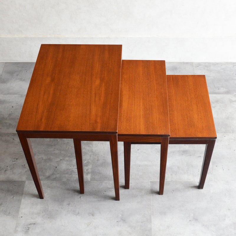 北欧 チーク ネストテーブル 04