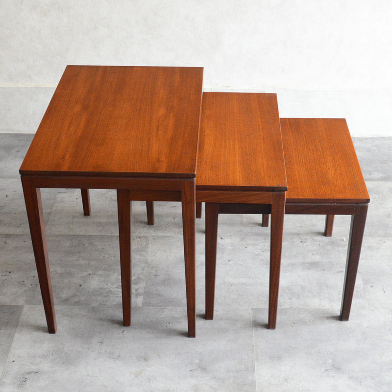 北欧 チーク ネストテーブル 04