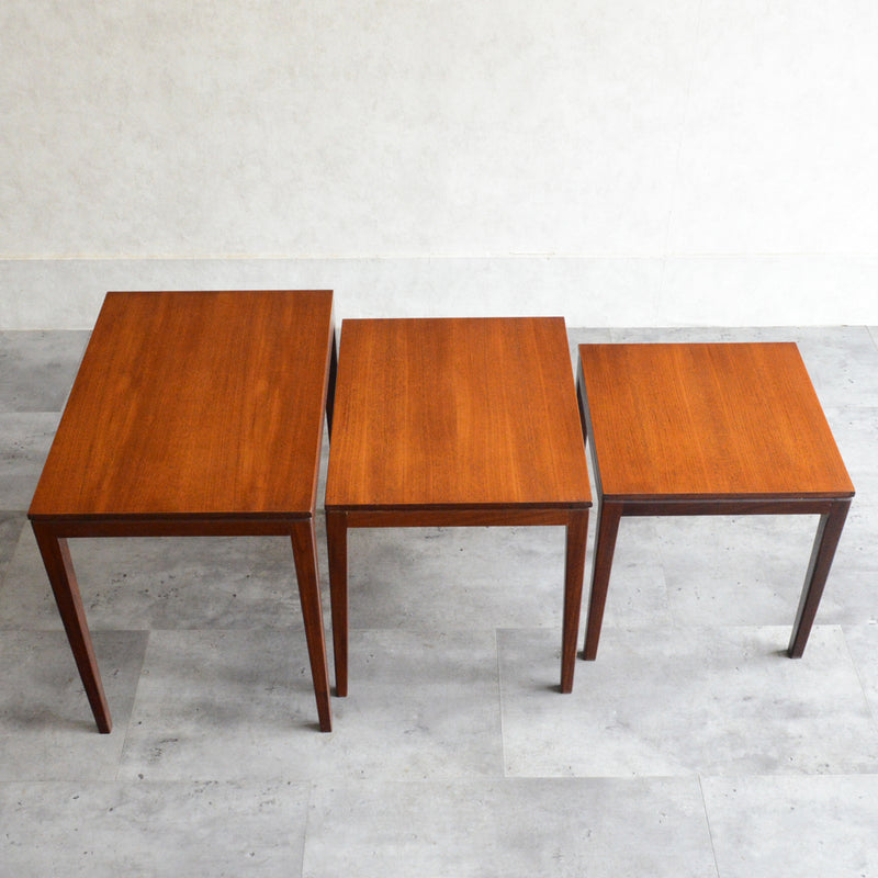 北欧 チーク ネストテーブル 04