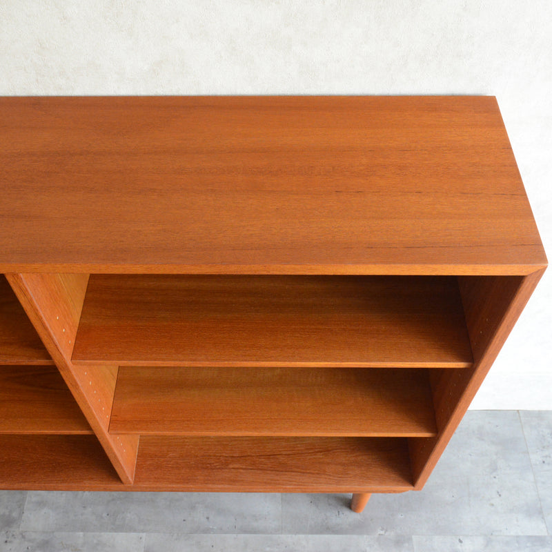 デンマークヴィンテージ　チーク オープンシェルフ 本棚 6-76