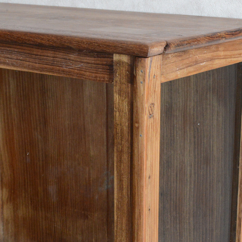 ヴィンテージチーク　ガラススモールショーケース３