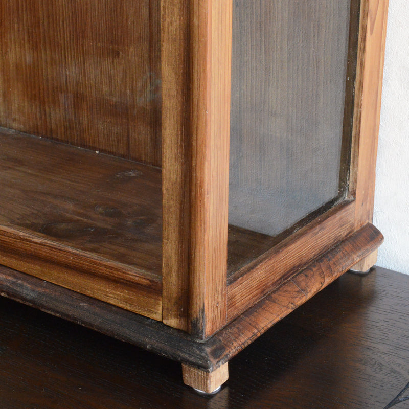 ヴィンテージチーク　ガラススモールショーケース３