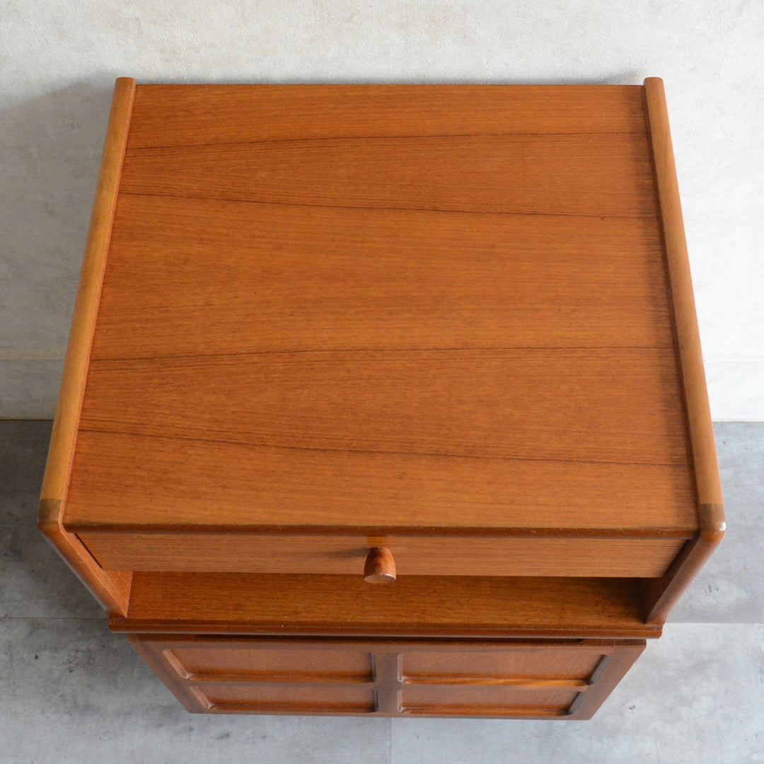 Nathan ネイサン 抽斗付 コンパクトキャビネット/レコードキャビネット95 (天板隔離再塗装済）