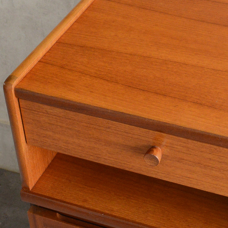 Nathan ネイサン 抽斗付 コンパクトキャビネット/レコードキャビネット95 (天板隔離再塗装済）