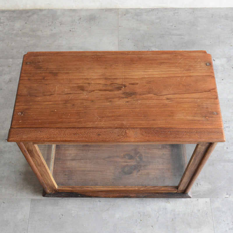 ヴィンテージチーク　ガラススモールショーケース３