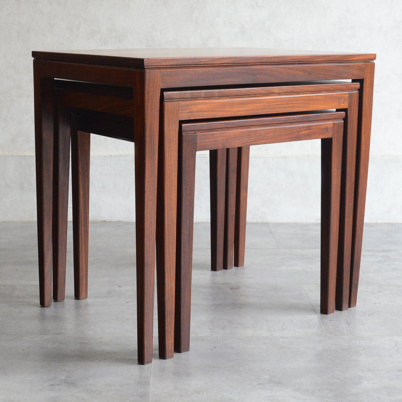 北欧 チーク ネストテーブル 04