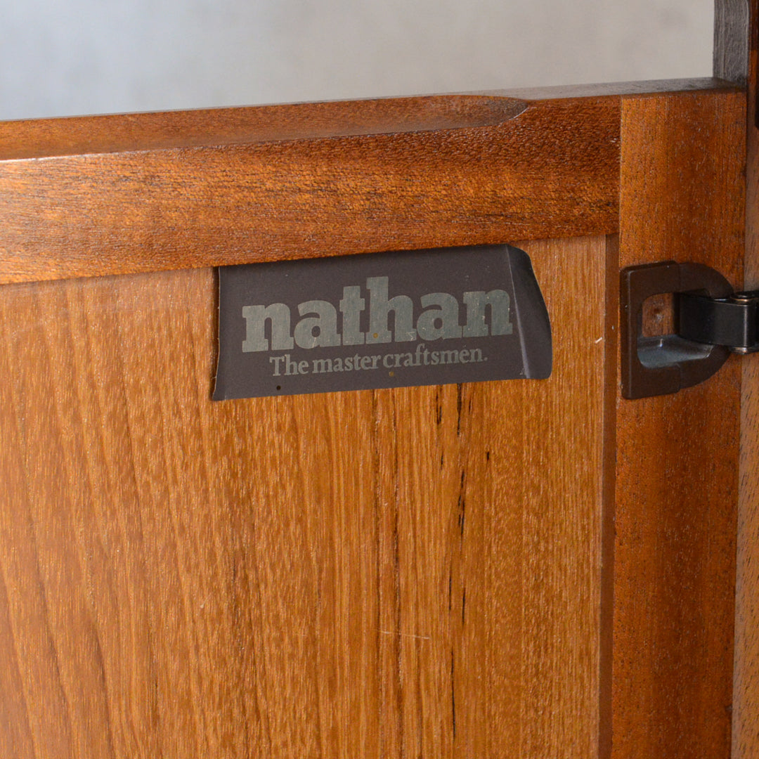 Nathan ネイサン 抽斗付 コンパクトキャビネット/レコードキャビネット95 (天板隔離再塗装済）