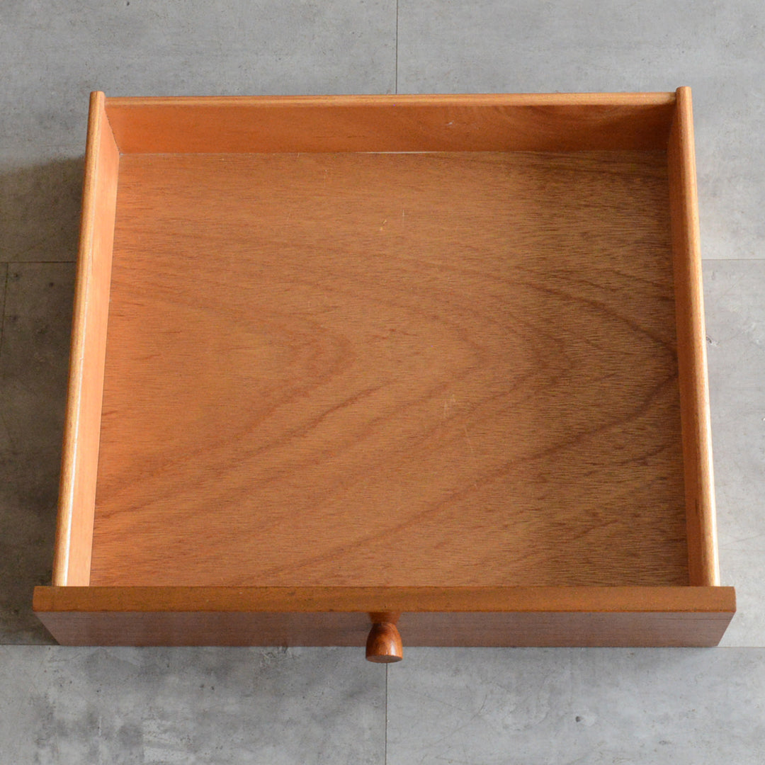 Nathan ネイサン 抽斗付 コンパクトキャビネット/レコードキャビネット95 (天板隔離再塗装済）