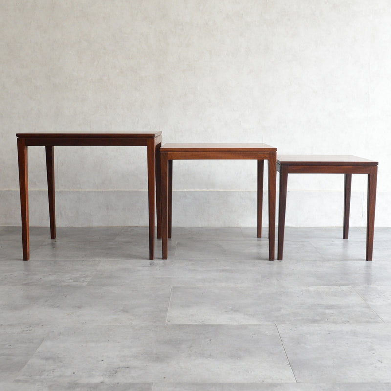 北欧 チーク ネストテーブル 04