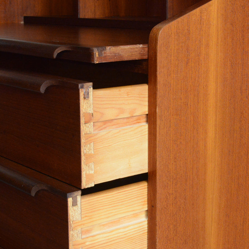 デンマーク ヴィンテージ　チークビューロー 8-21