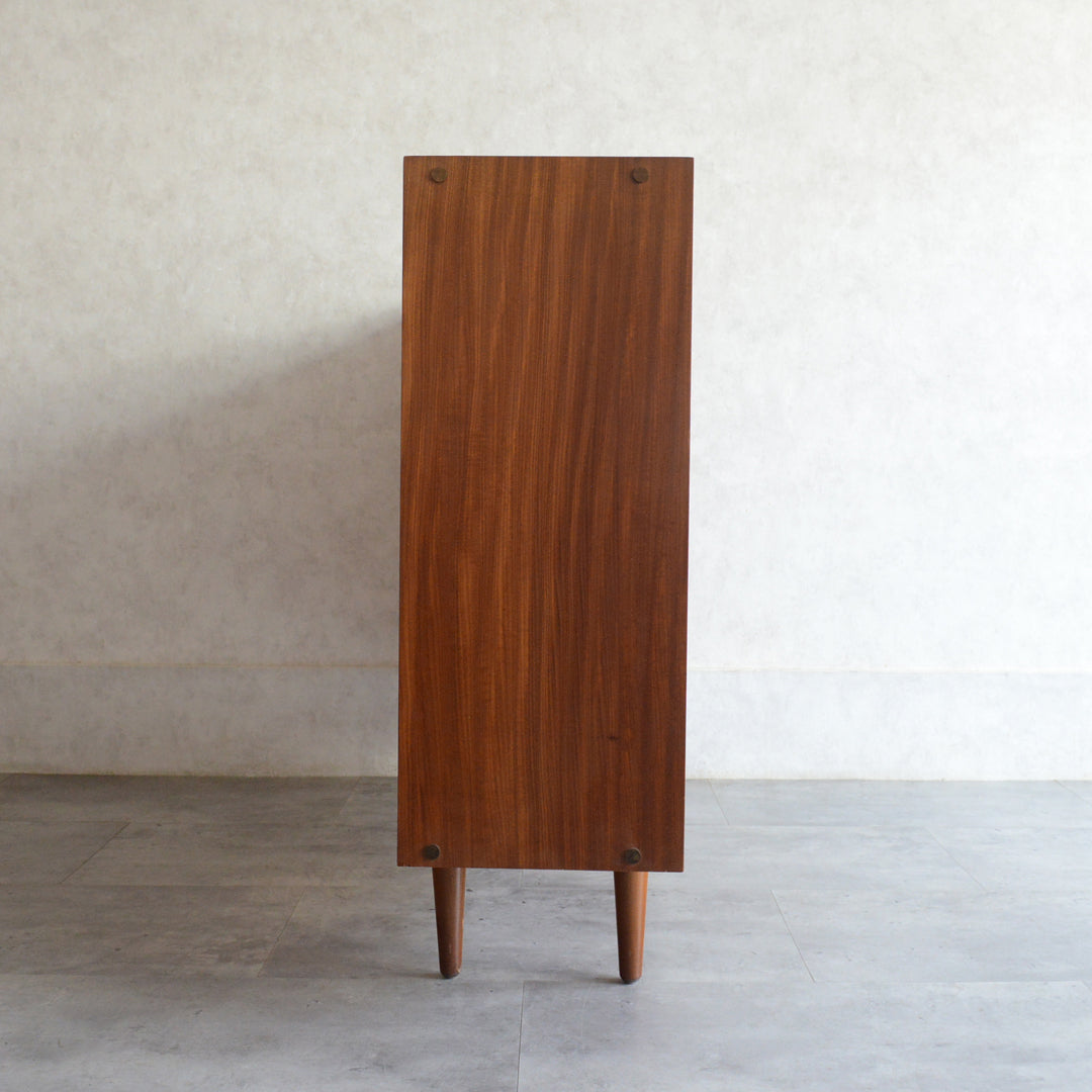 ミッドセンチュリー ヴィンテージ　チーク ガラスキャビネット 99