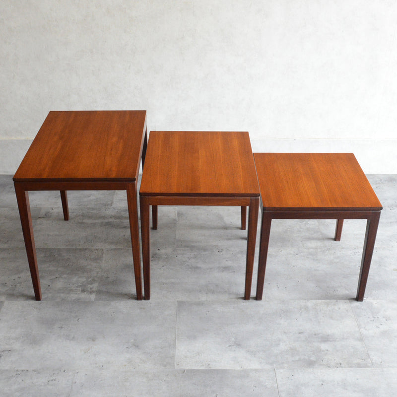 北欧 チーク ネストテーブル 04