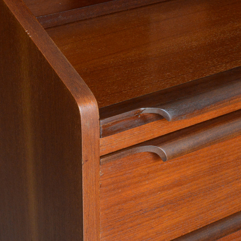 デンマーク ヴィンテージ　チークビューロー 8-21