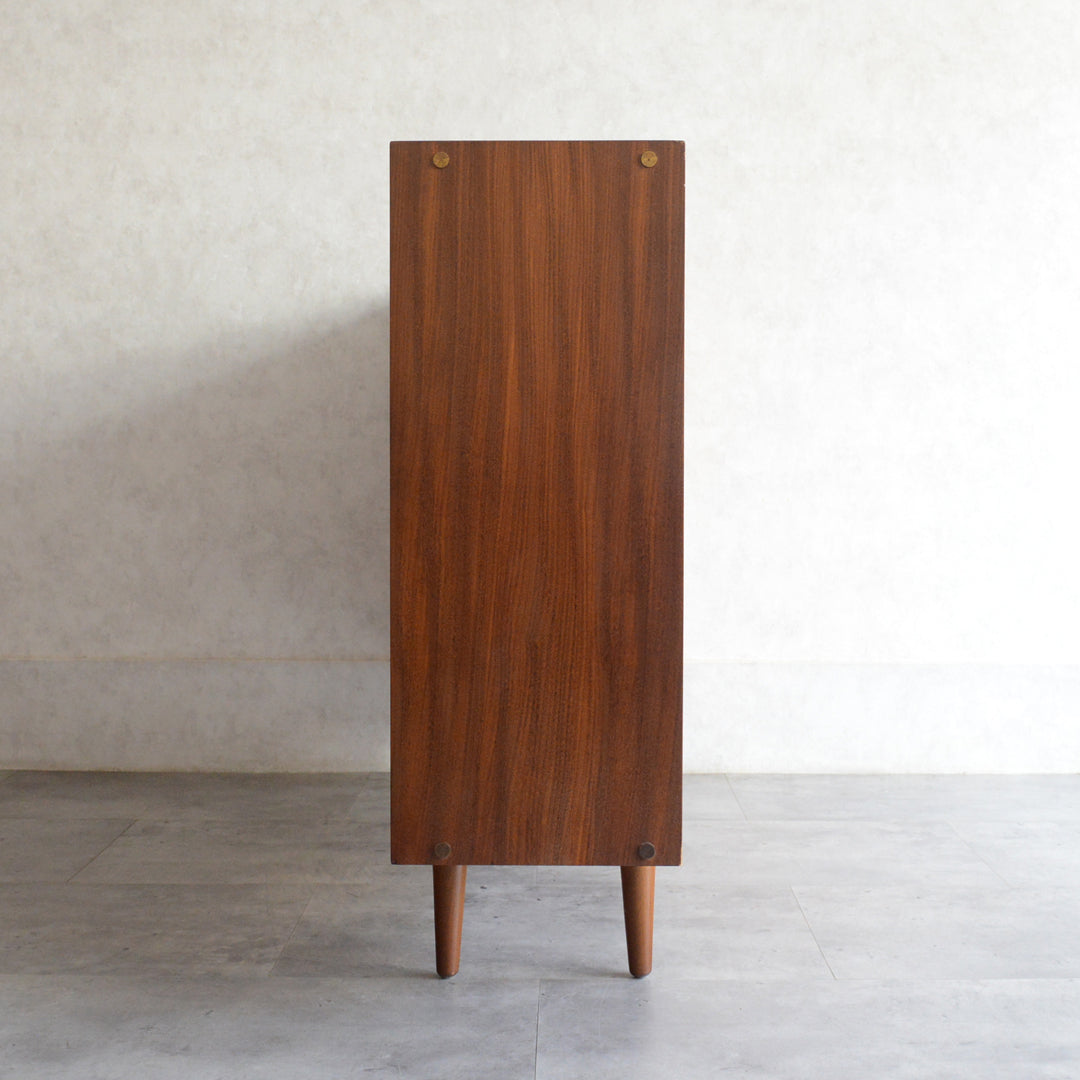 ミッドセンチュリー ヴィンテージ　チーク ガラスキャビネット 99