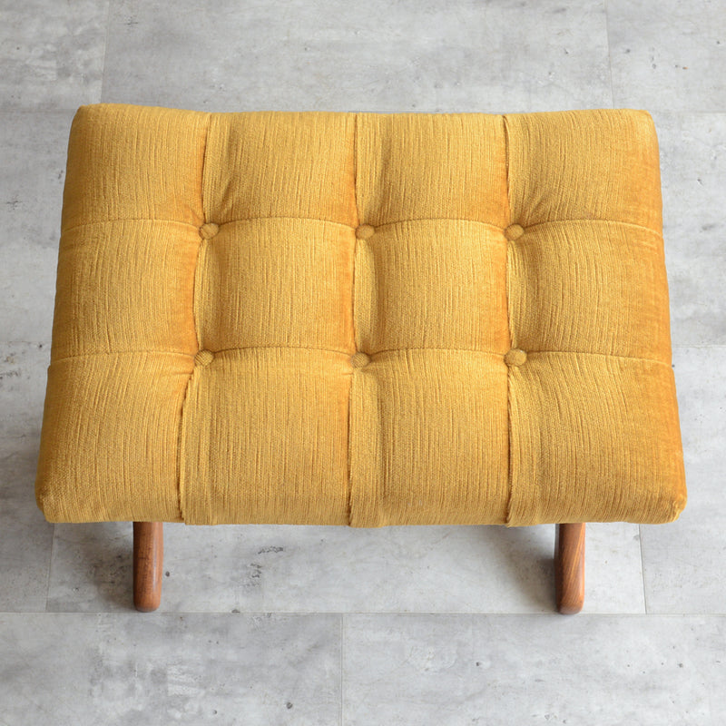 G-PLAN ジープラン Fresco スツール/オットマン（イエロー）