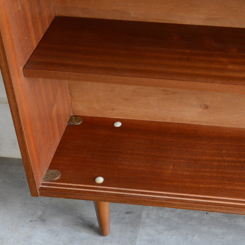 ミッドセンチュリー ヴィンテージ　チーク ガラスキャビネット 99