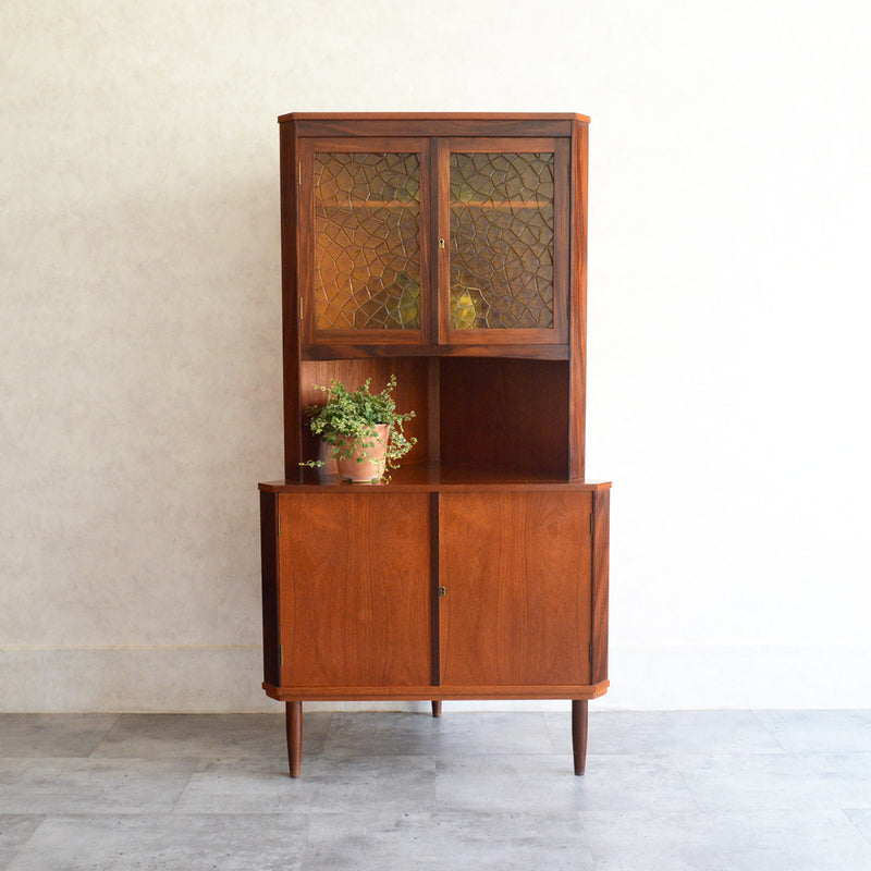 デンマーク ヴィンテージ  コーナーキャビネット 8-12