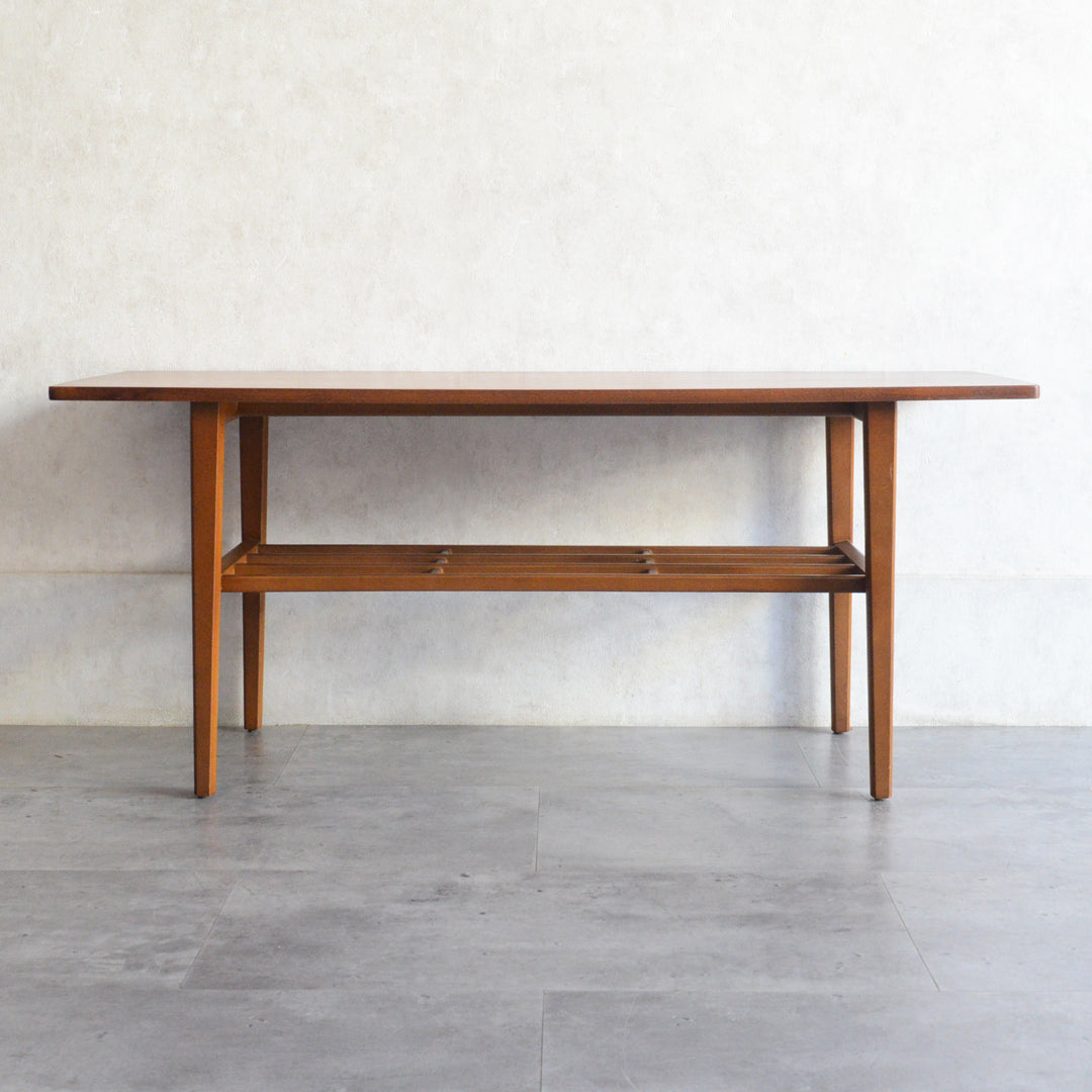 Nathan ネイサン　チークローテーブル41(天板剝離再塗装）