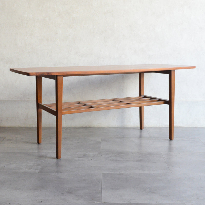 Nathan ネイサン　チークローテーブル41(天板剝離再塗装）