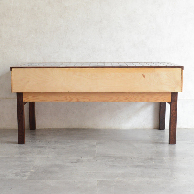 デンマークヴィンテージ ブルータイルトップ ローズウッドチェスト6-73