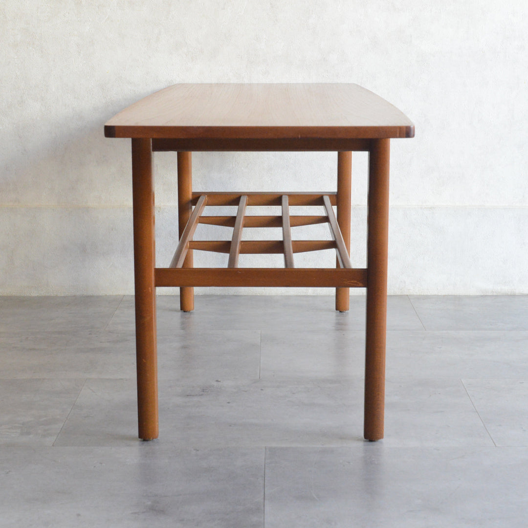 Nathan ネイサン　チークローテーブル41(天板剝離再塗装）