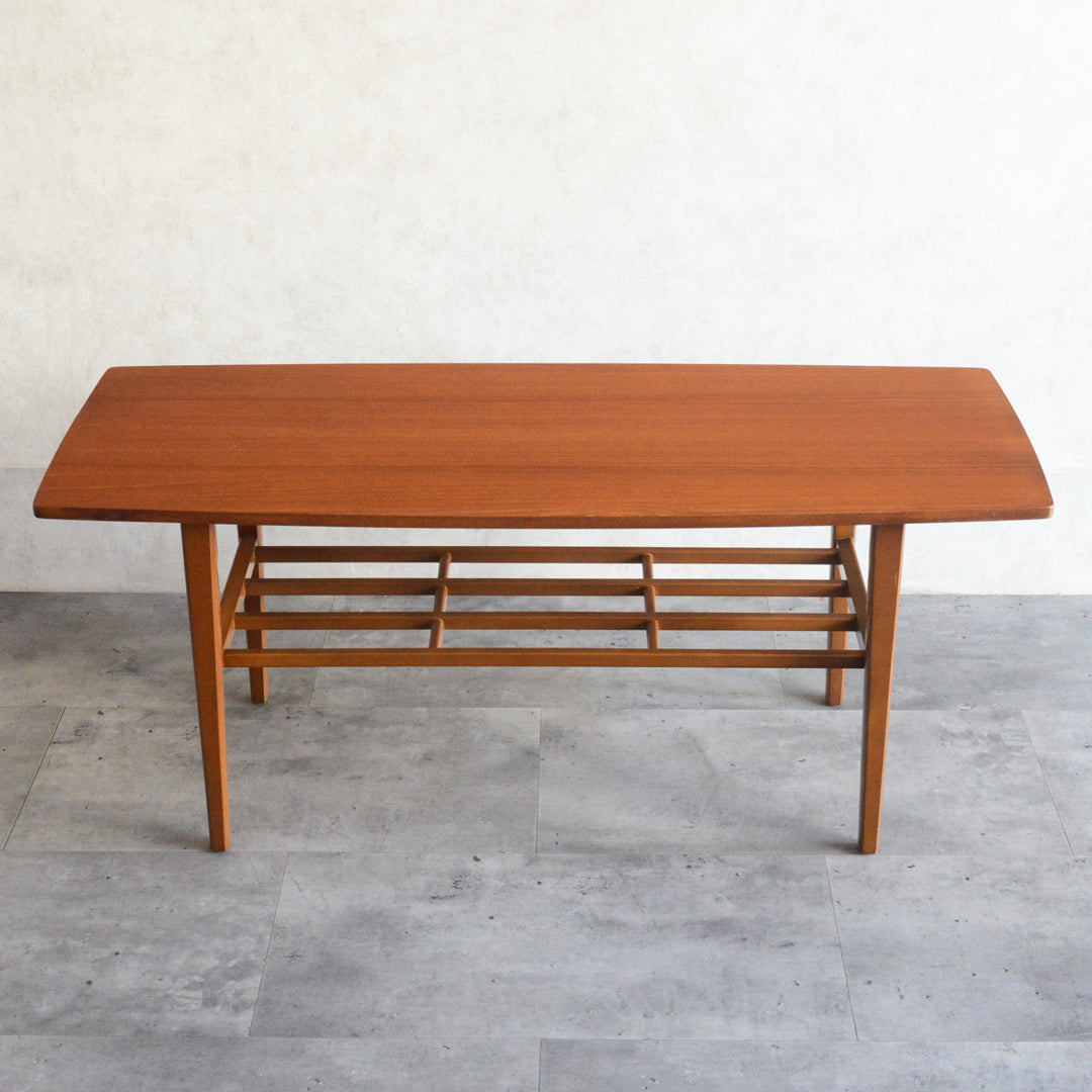 Nathan ネイサン　チークローテーブル41(天板剝離再塗装）