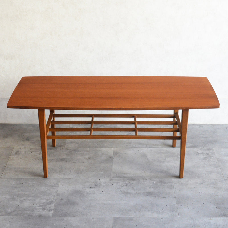 Nathan ネイサン　チークローテーブル41(天板剝離再塗装）