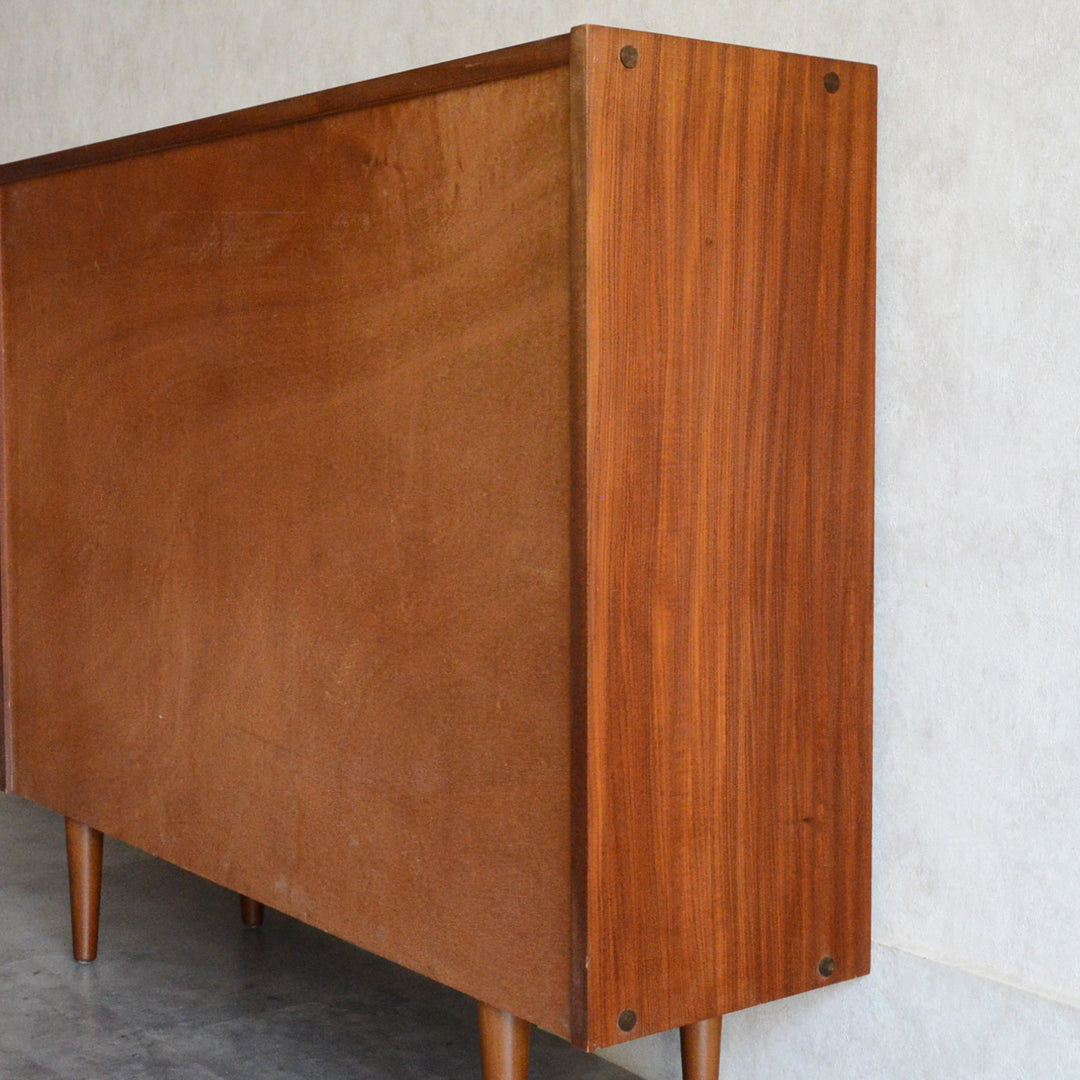 ミッドセンチュリー ヴィンテージ　チーク ガラスキャビネット 99