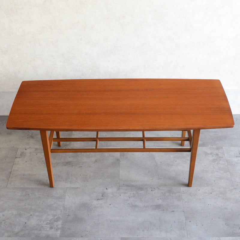 Nathan ネイサン　チークローテーブル41(天板剝離再塗装）