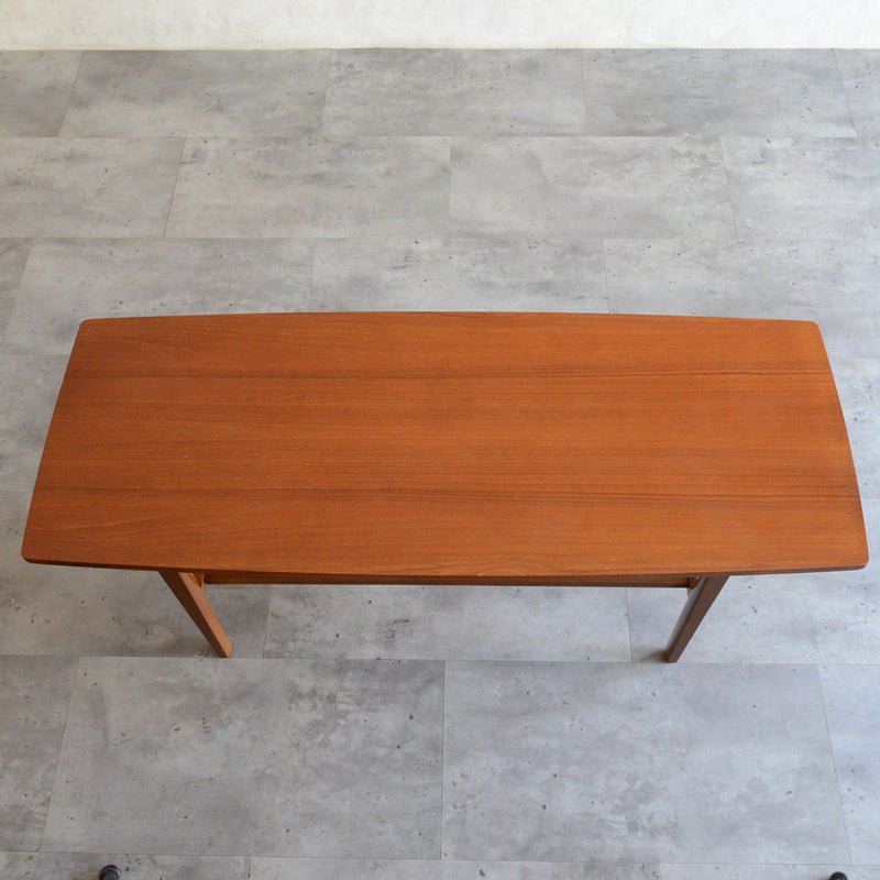 Nathan ネイサン　チークローテーブル41(天板剝離再塗装）